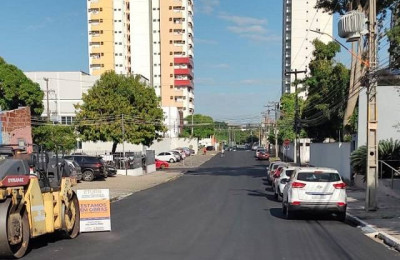 Prefeitura faz o recapeamento do asfalto de sete ruas na zona leste de Teresina